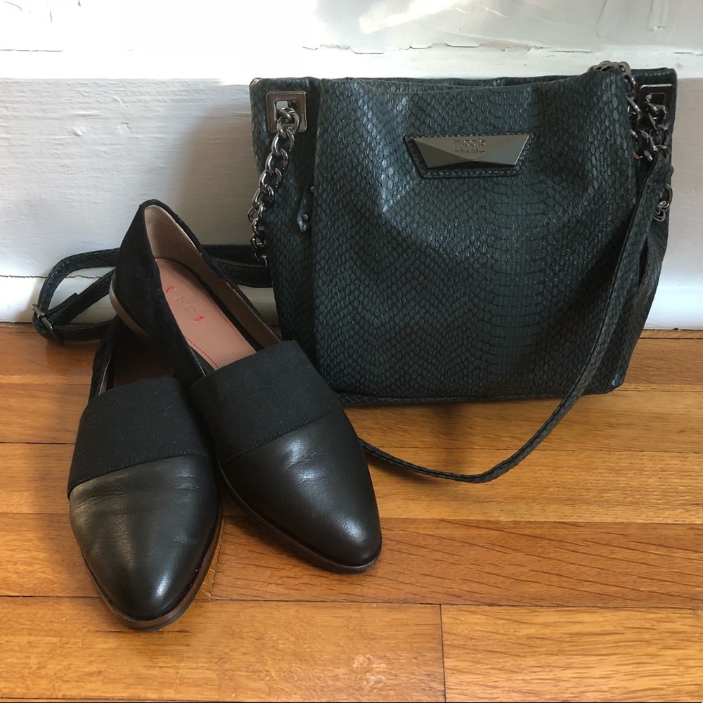 Black loafers and Purse bundle !